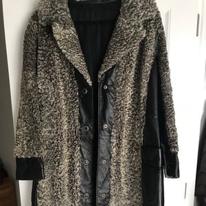 Sheep fur coat